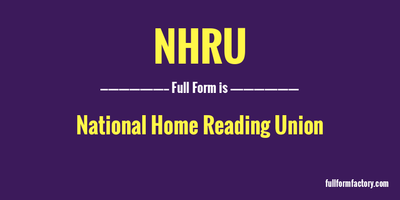 nhru-full-form