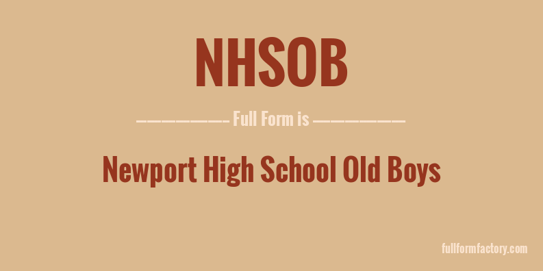 nhsob-full-form
