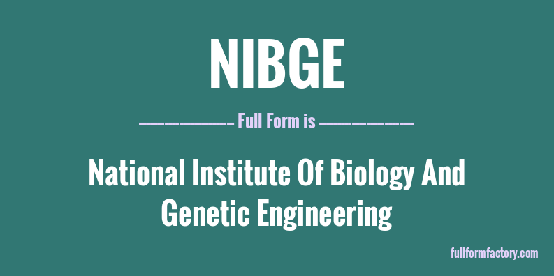 nibge-full-form
