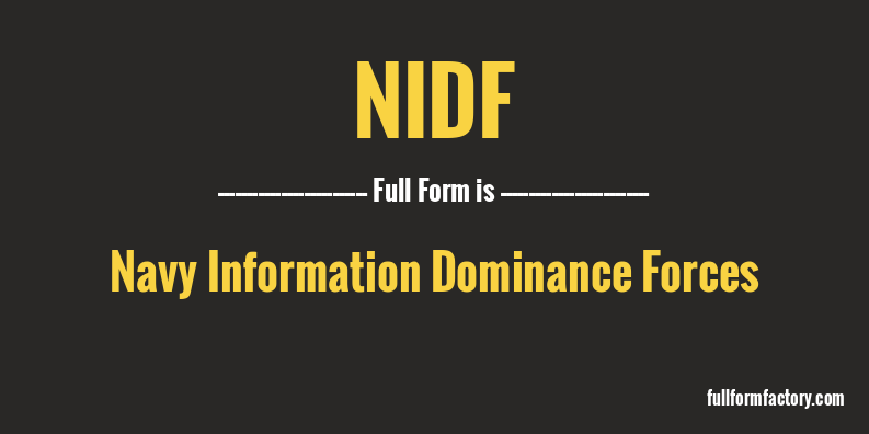 nidf-full-form