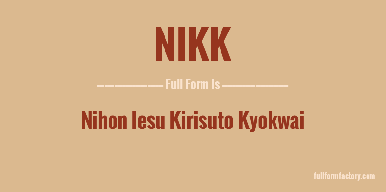 nikk-full-form
