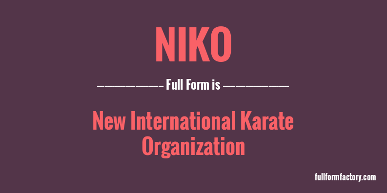 niko-full-form