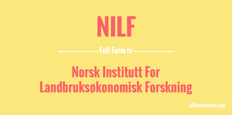 nilf-full-form
