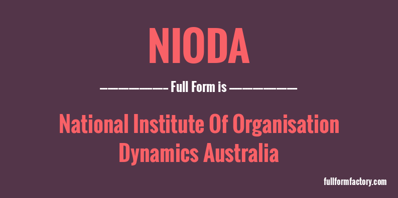 nioda-full-form