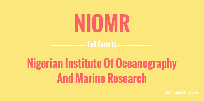 niomr-full-form
