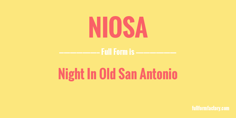 niosa-full-form