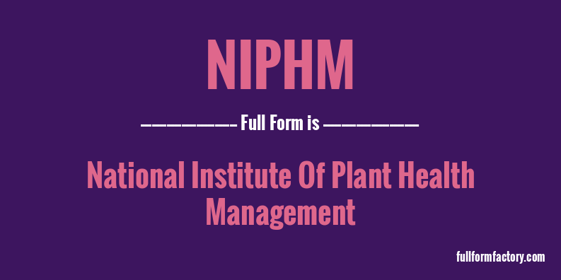 niphm-full-form