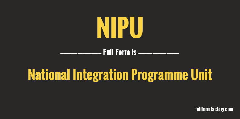 nipu-full-form