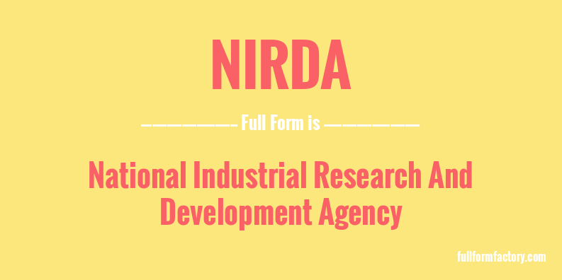 nirda-full-form