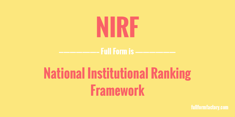 nirf-full-form