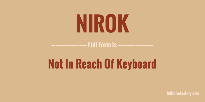 nirok-full-form