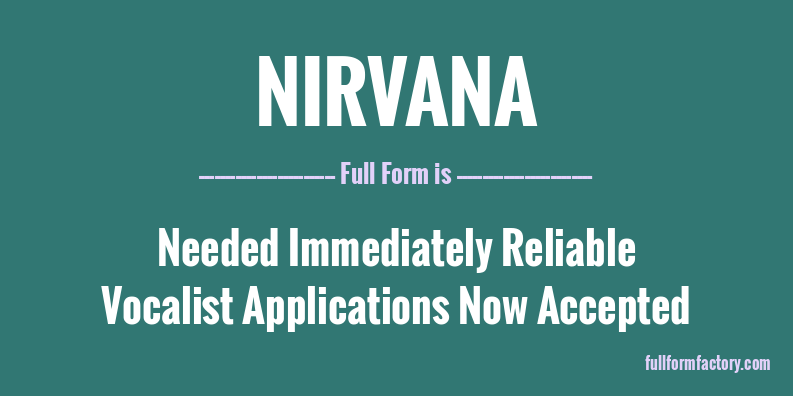 nirvana-full-form