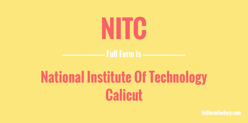 nitc-full-form
