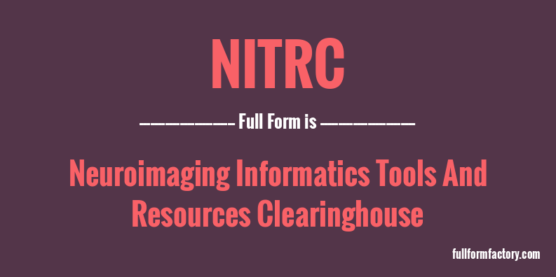 nitrc-full-form