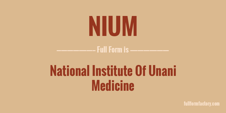 nium-full-form