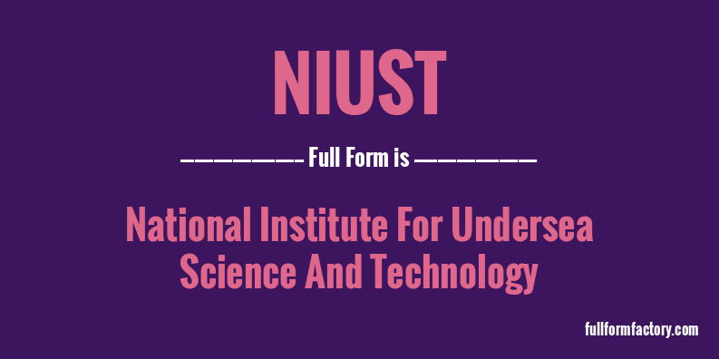 niust-full-form
