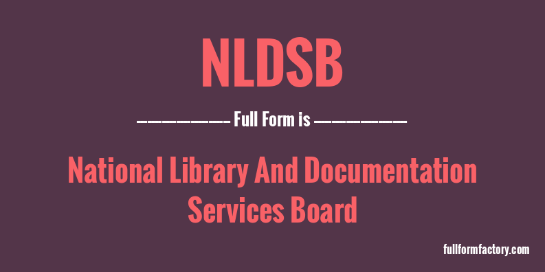 nldsb-full-form