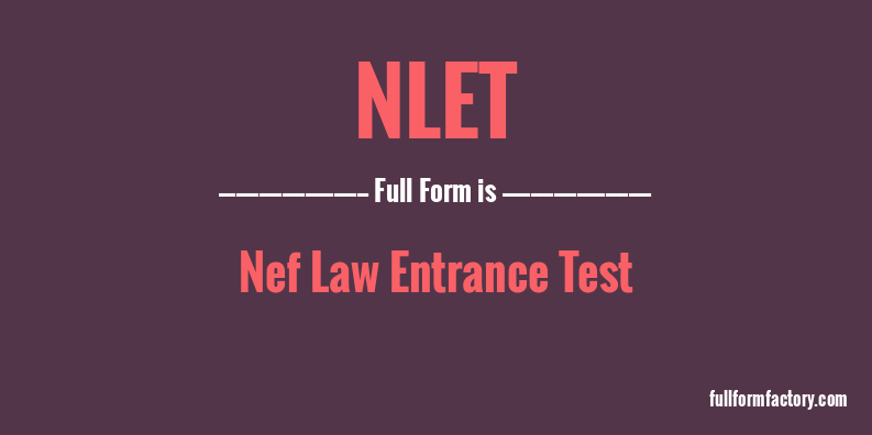 nlet-full-form