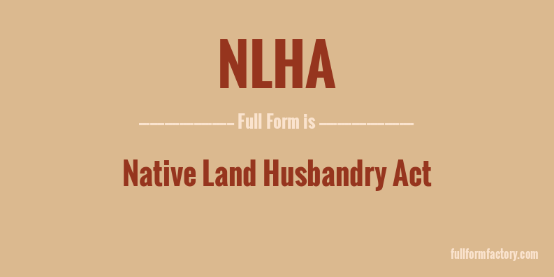 nlha-full-form