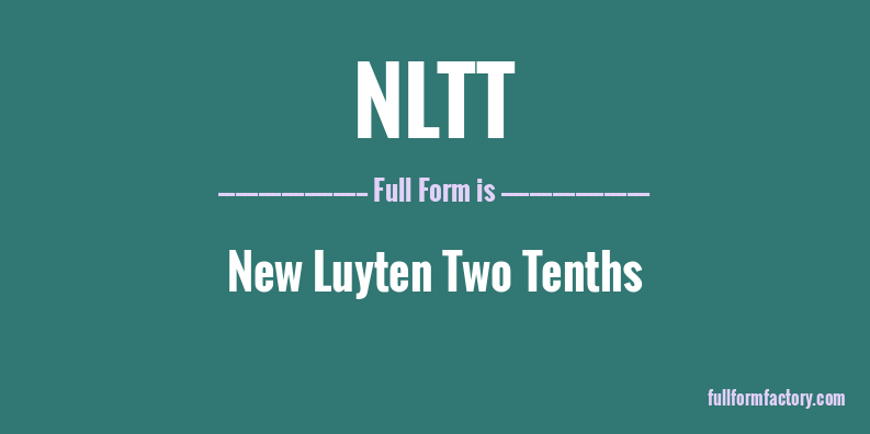 nltt-full-form