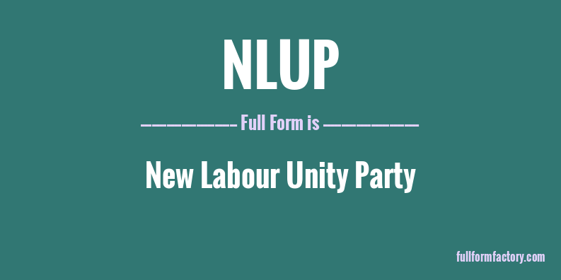 nlup-full-form