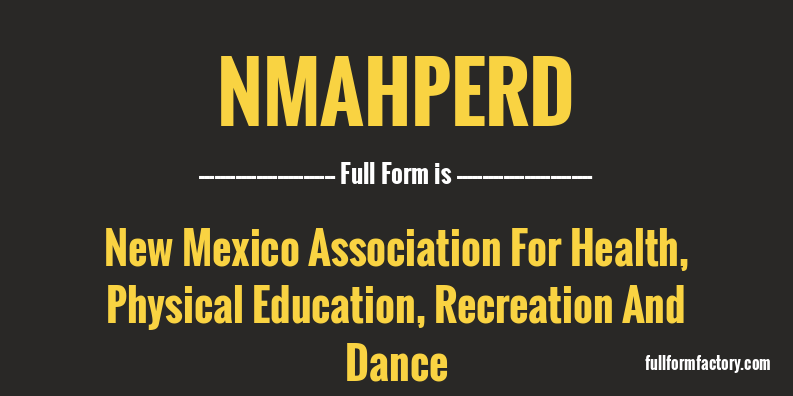 nmahperd-full-form