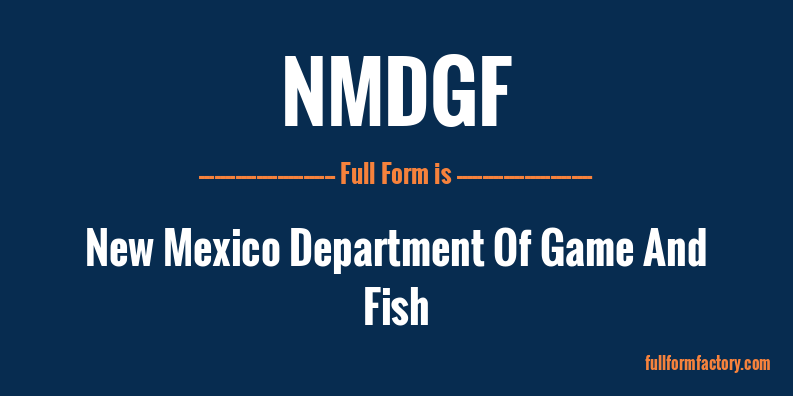 nmdgf-full-form