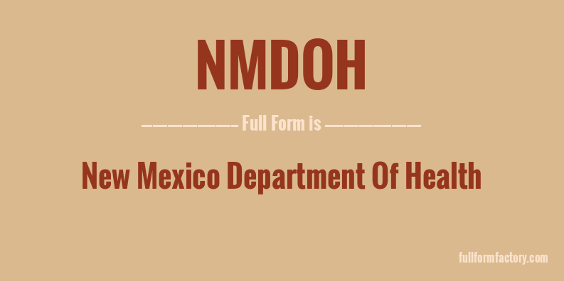nmdoh-full-form