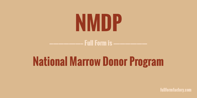 nmdp-full-form