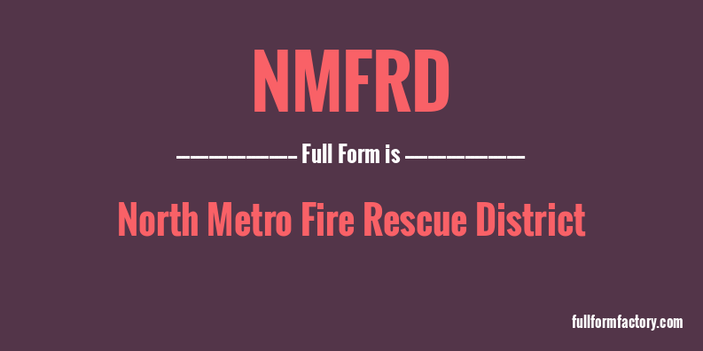 nmfrd-full-form