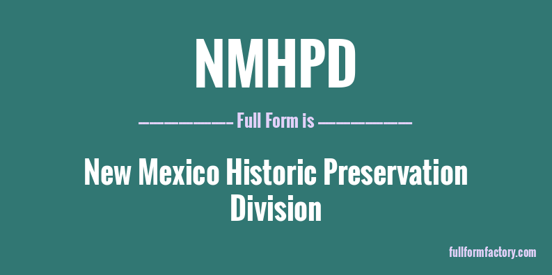 nmhpd-full-form