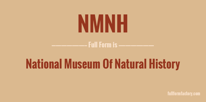 nmnh-full-form