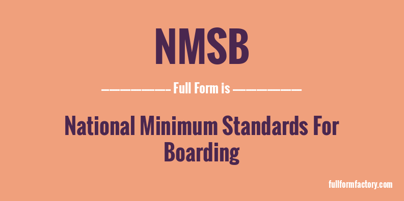 nmsb-full-form