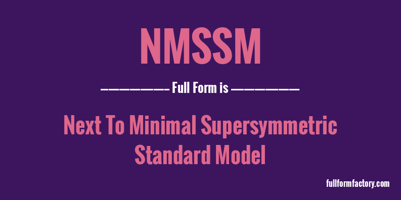 nmssm-full-form