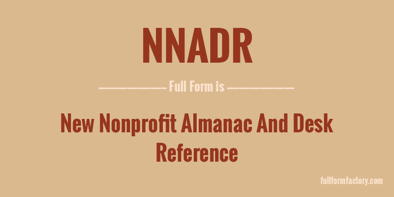 nnadr-full-form