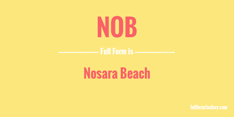 nob-full-form