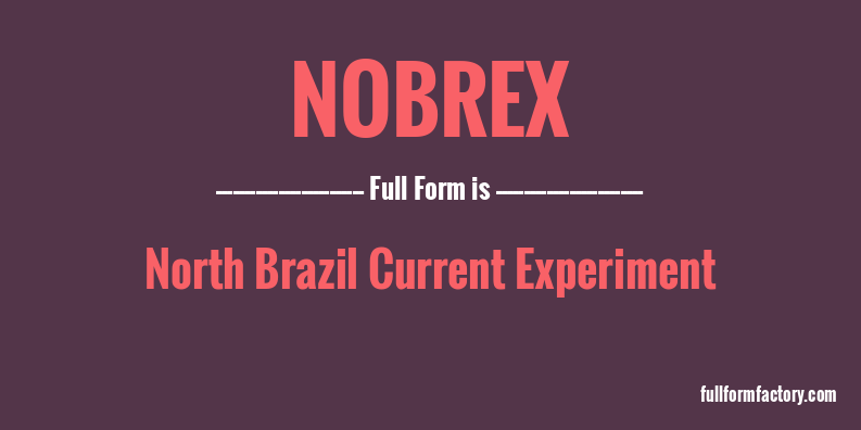 nobrex-full-form