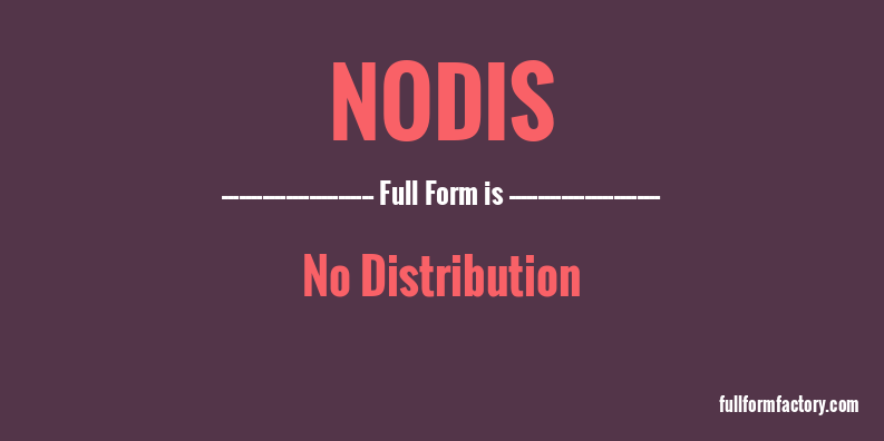 nodis-full-form