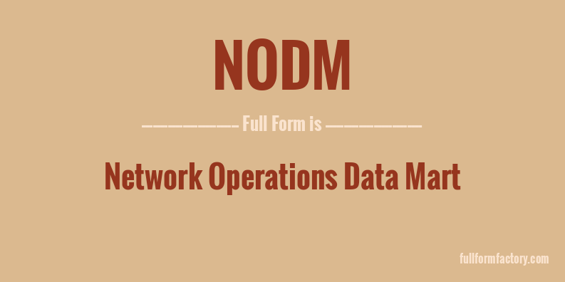 nodm-full-form
