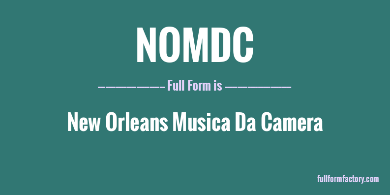 nomdc-full-form