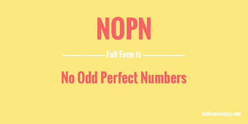 nopn-full-form