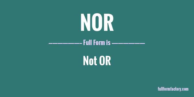 nor-full-form