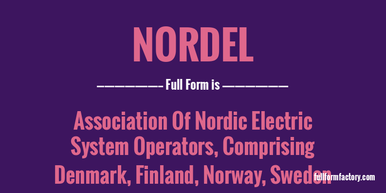 nordel-full-form