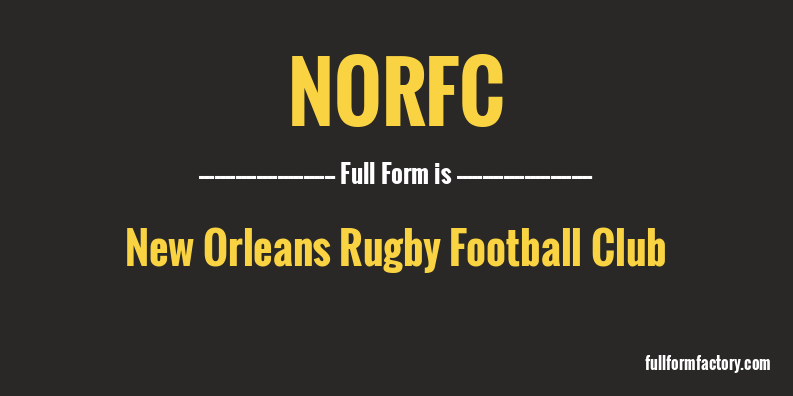 norfc-full-form