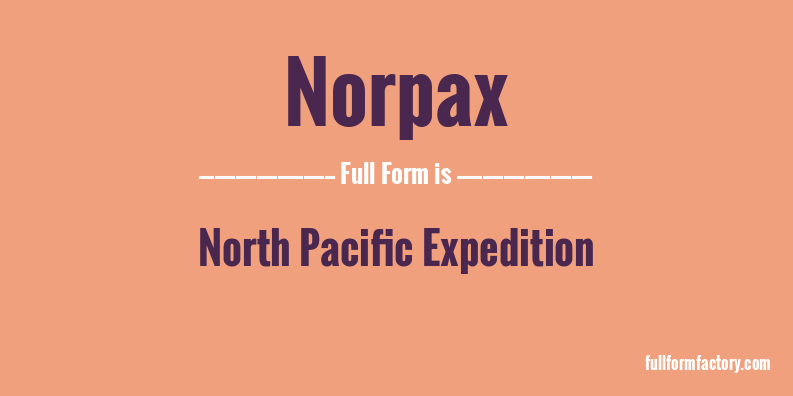 norpax-full-form