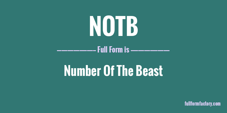 notb-full-form