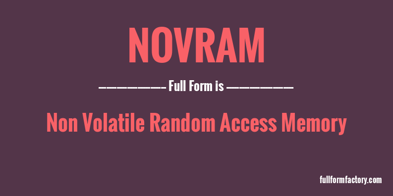 novram-full-form