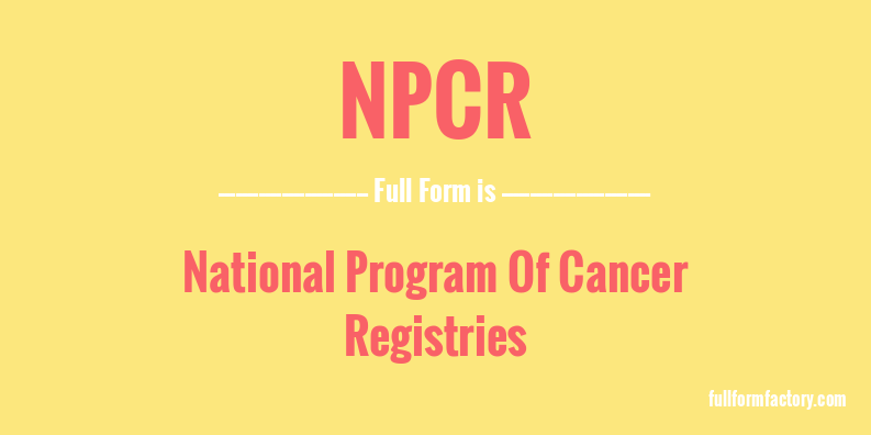 npcr-full-form