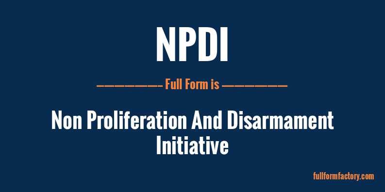 npdi-full-form