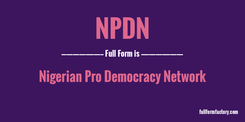 npdn-full-form